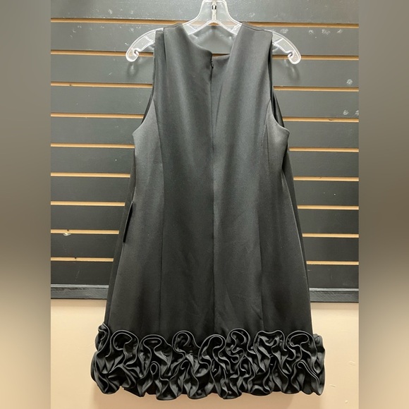 Elegant Black Sleeveless Dress - Picture 3 of 4